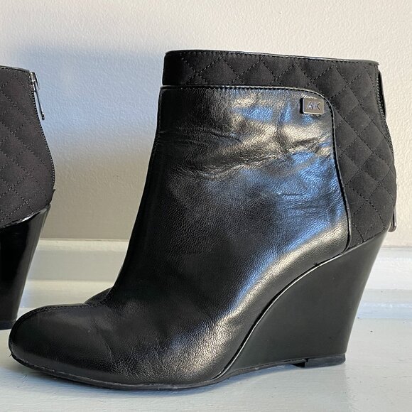 Anne Klein leather booties - Picture 1 of 9